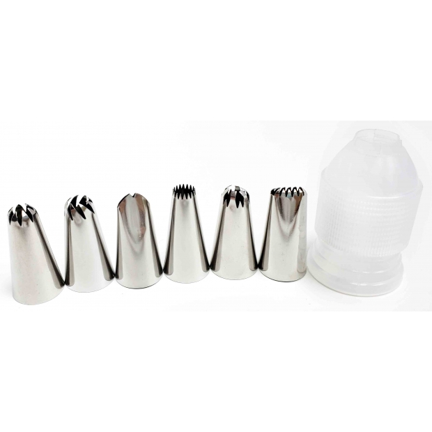 HS-806 不鏽鋼六入嘴組(中號)