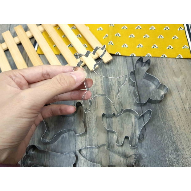 8708S 不鏽鋼可愛動物餅乾模 (6入)