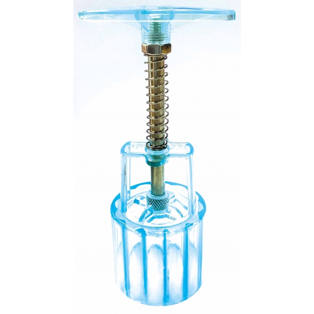 TR-038C-2 1.2兩 藍水晶手工糕餅模-圓形