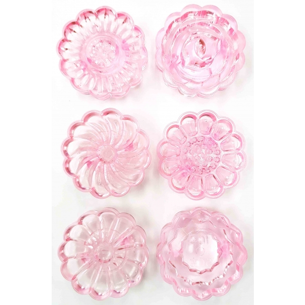 TR-037C-2 1.2兩 立體 粉水晶手工糕餅模