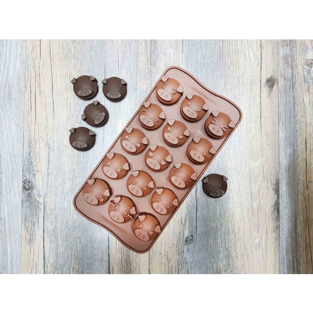 2055 可愛豬豬巧克力模