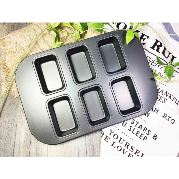 6161NS 創意迷你六連烤盤(長型)不沾