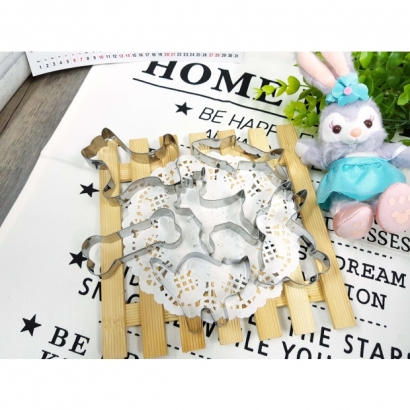 8708S 不鏽鋼可愛動物餅乾模 (6入)