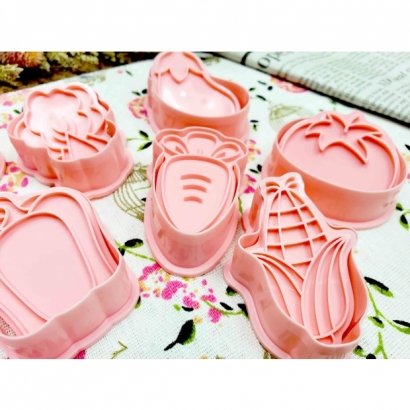 8618 健康蔬菜餅乾壓模 8入