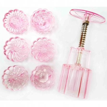 TR-037C-2 1.2兩 立體 粉水晶手工糕餅模