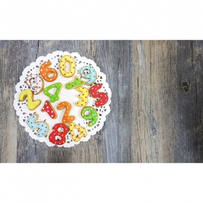 8717S 不鏽鋼迷你數字餅乾模(10入)