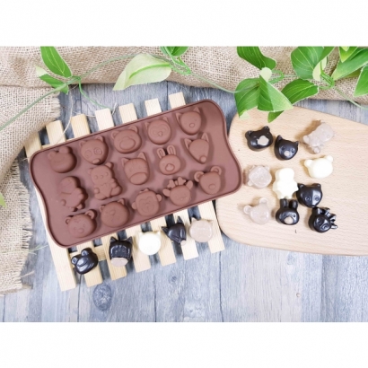 2052 超萌大頭動物巧克力模