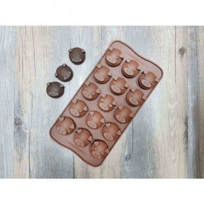 2055 可愛豬豬巧克力模 2055 可愛豬豬巧克力模