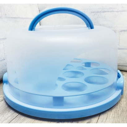 K-2090B 中手提蛋糕盒(藍)
