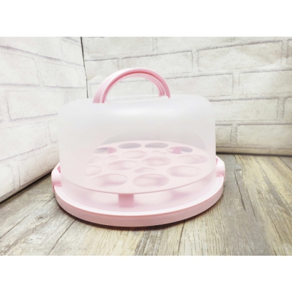 K-2090P 中手提蛋糕盒(粉)